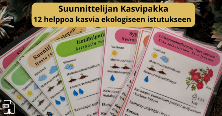 Suunnittelijan Kasvipakat – salainen työkalu nyt saatavilla kotipuutarhureille