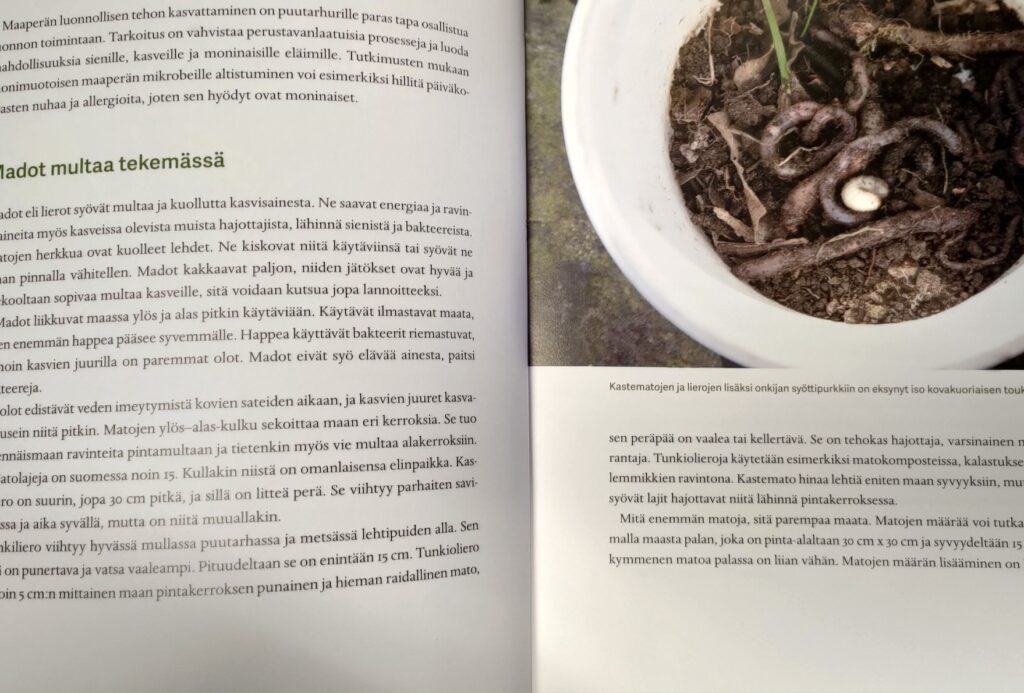 monimuotoisuutta puutarhaan matojen avulla