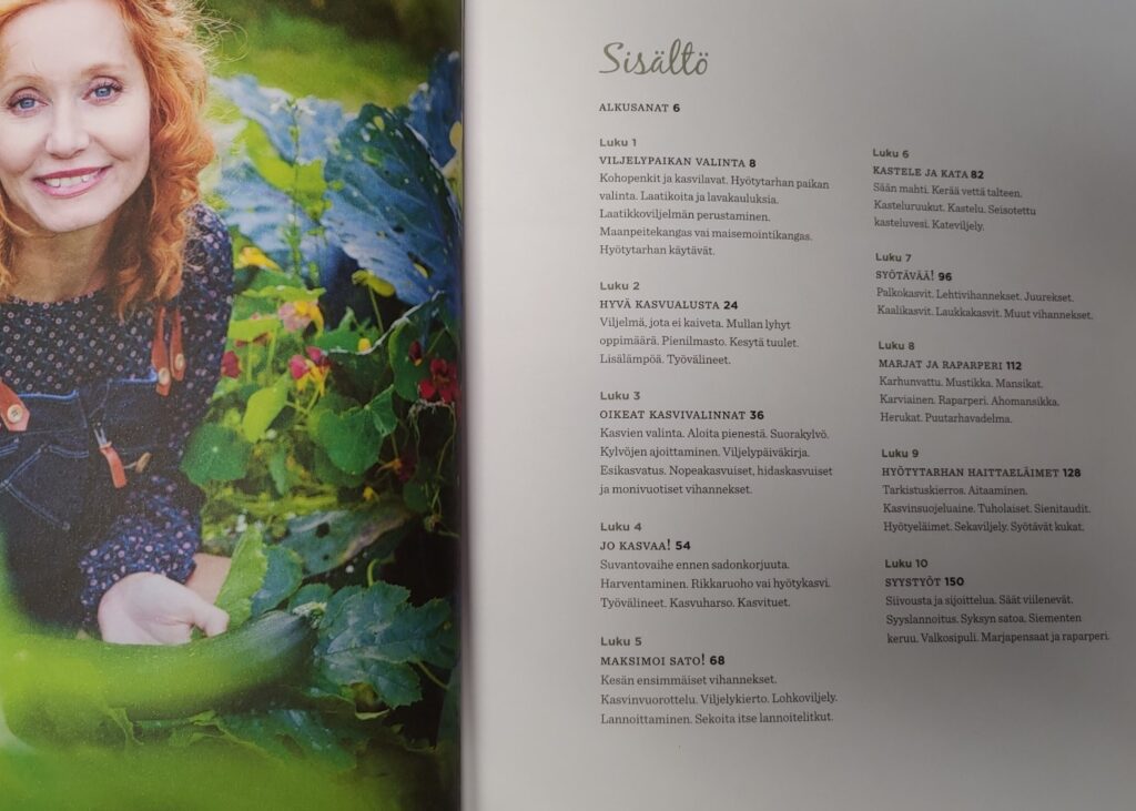 hyötyviljelyn aloittelijalle sisällysluettelo