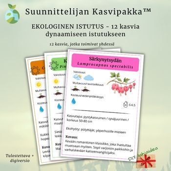 Suunnittelijan Kasvipakka – Ekologinen istutus