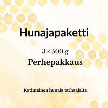 Hunaja – Perhepakkaus (3 x 500 g)